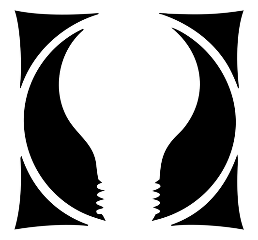 Negative Space Mirrored Bulb Mark