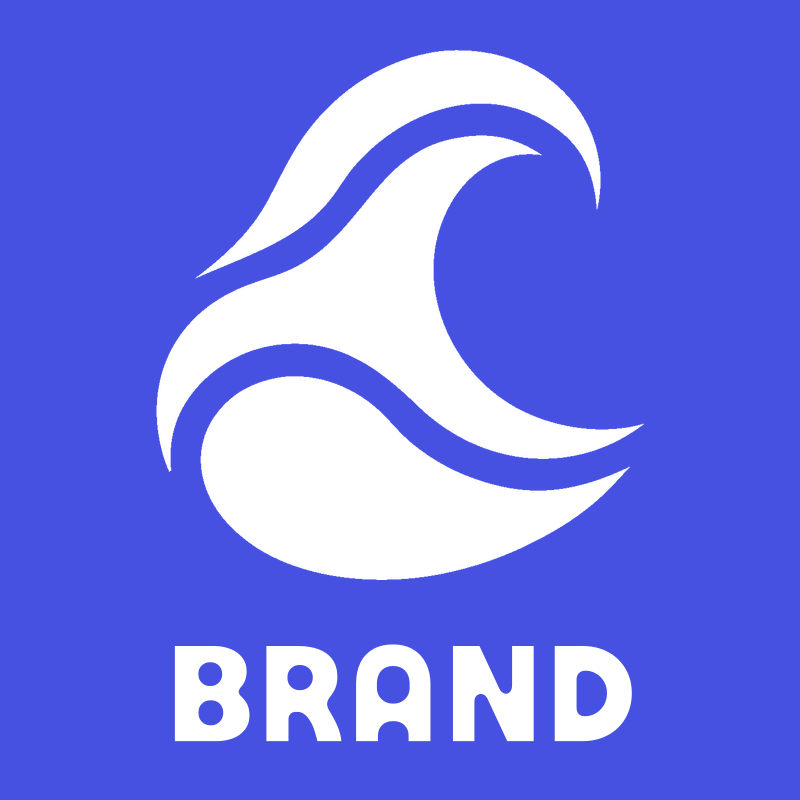 Negative Space Ocean Wave Icon preview