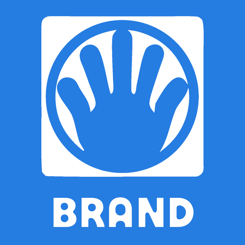 Negative Space Open Hand Badge preview