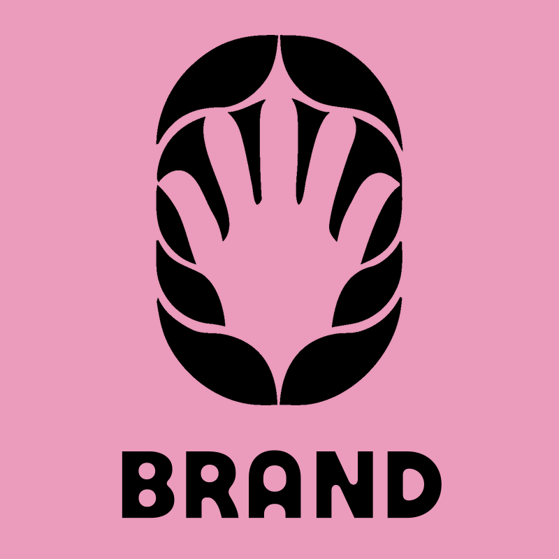 Negative Space Open Hand Badge preview