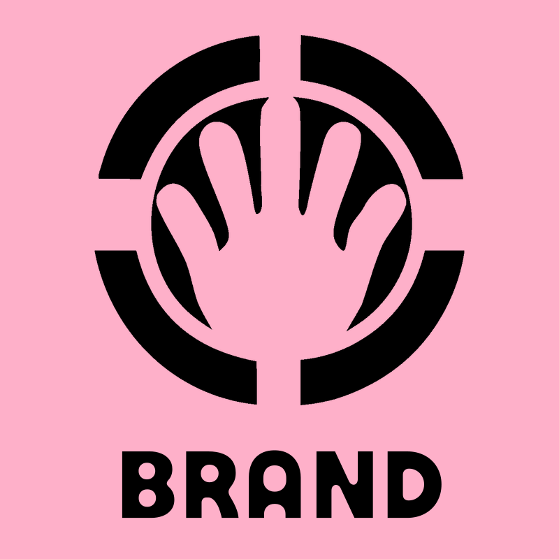 Negative Space Open Hand Badge preview