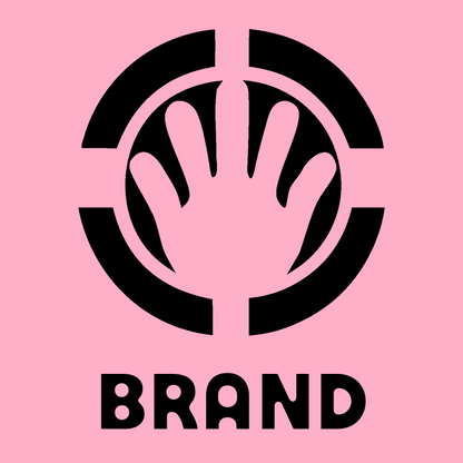 Negative Space Open Hand Badge preview