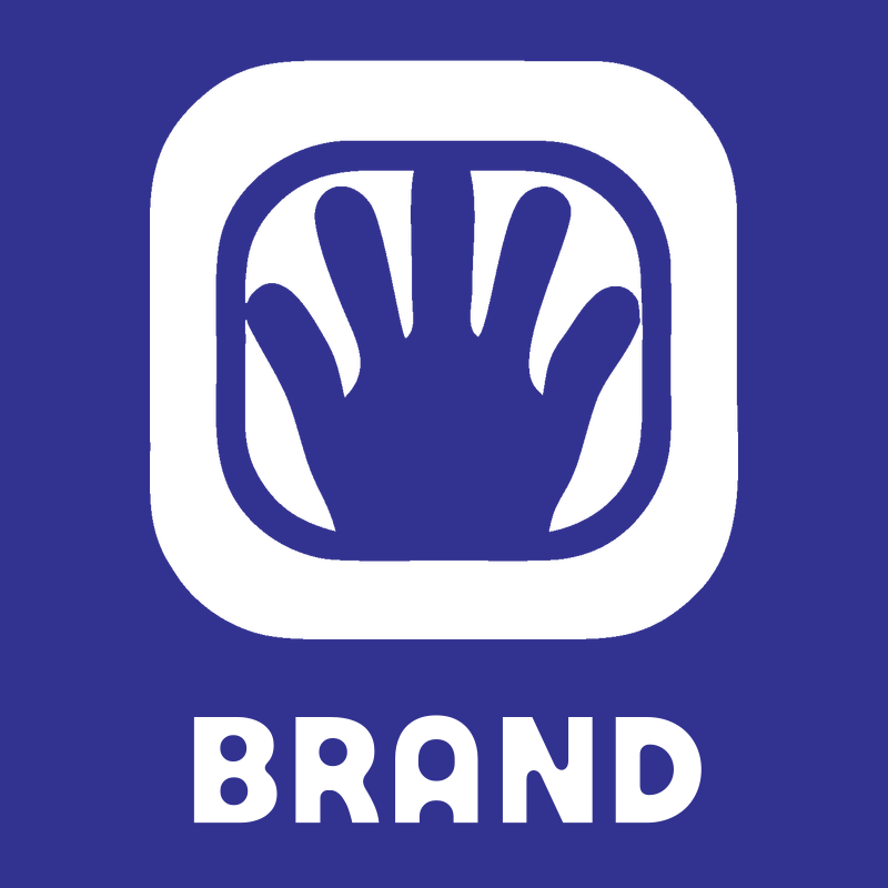 Negative Space Open Hand Badge preview