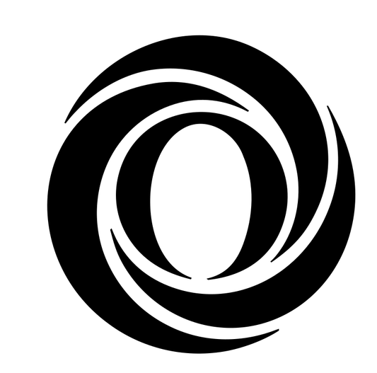 Negative Space Orbit Bulb Icon