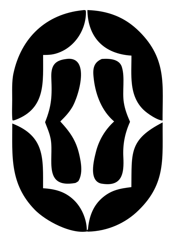 Negative Space Oval Shield Mark