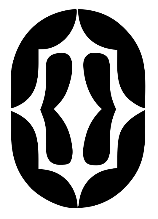 Negative Space Oval Shield Mark