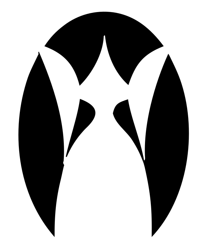 Negative Space Owl Face Mark