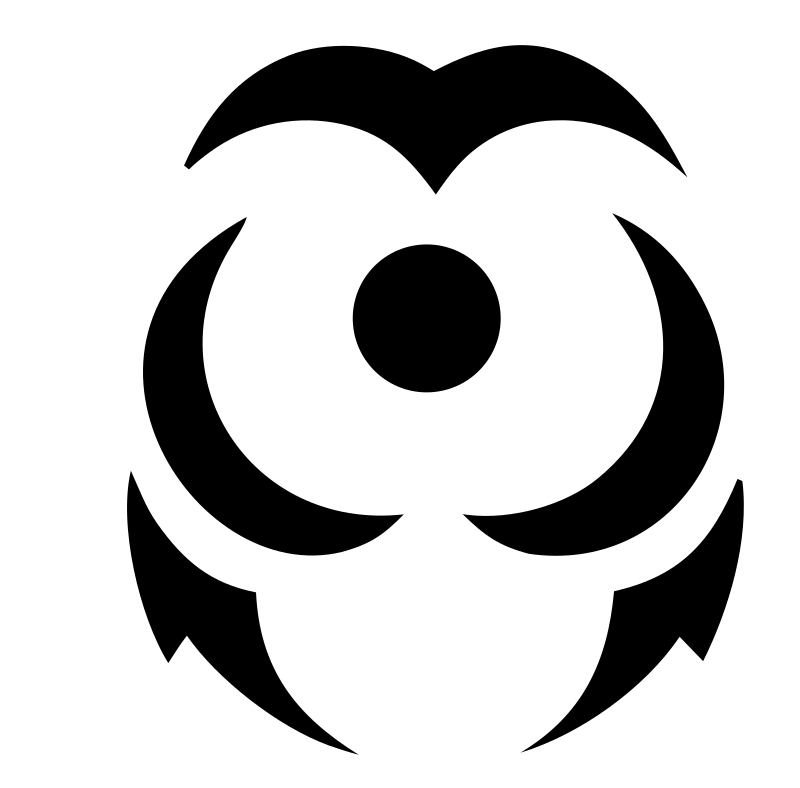 Negative Space Owl Leo Badge