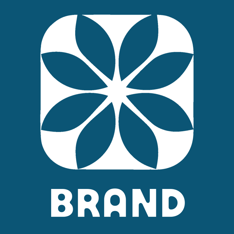 Negative Space Petal Snowflake Icon preview