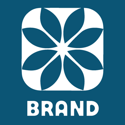 Negative Space Petal Snowflake Icon preview