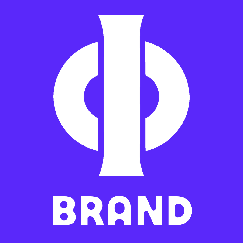 Negative Space Phi Symbol Mark preview