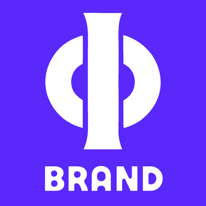 Negative Space Phi Symbol Mark preview