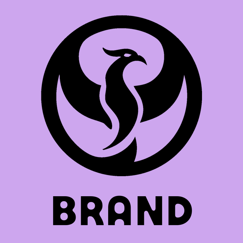 Negative Space Phoenix Circle Badge preview