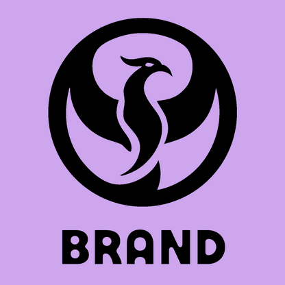 Negative Space Phoenix Circle Badge preview