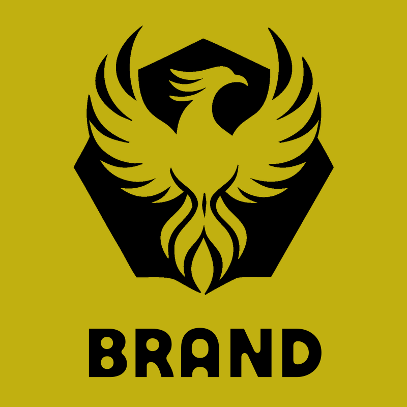 Negative Space Phoenix Hexagon Badge preview