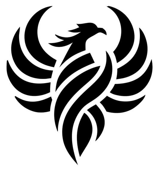 Negative Space Phoenix Wings Mark