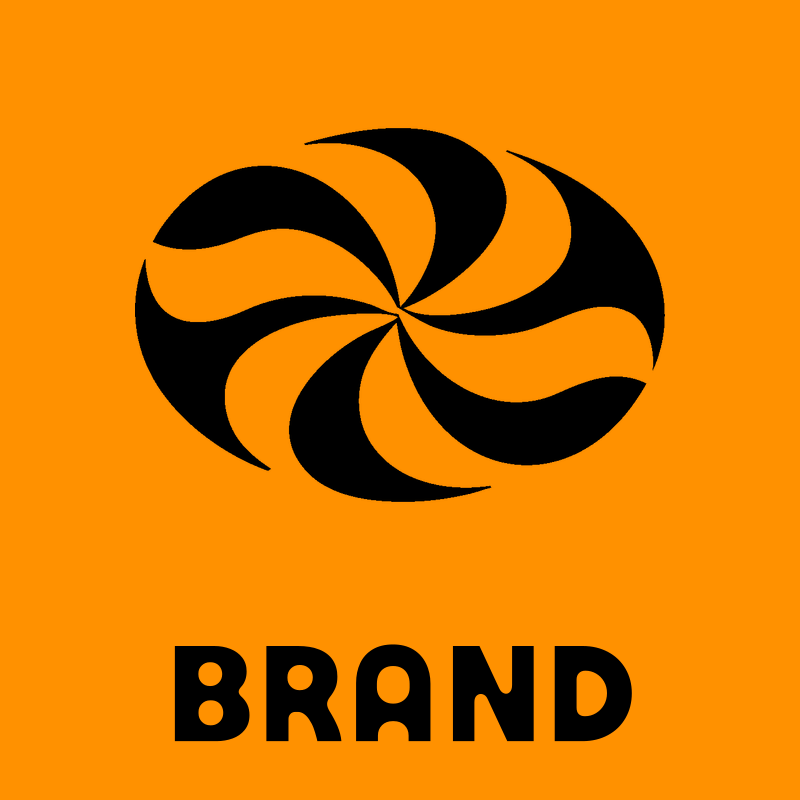 Negative Space Pinwheel Oval Badge preview