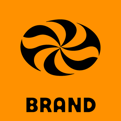 Negative Space Pinwheel Oval Badge preview