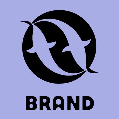 Negative Space Pisces Fish Badge preview