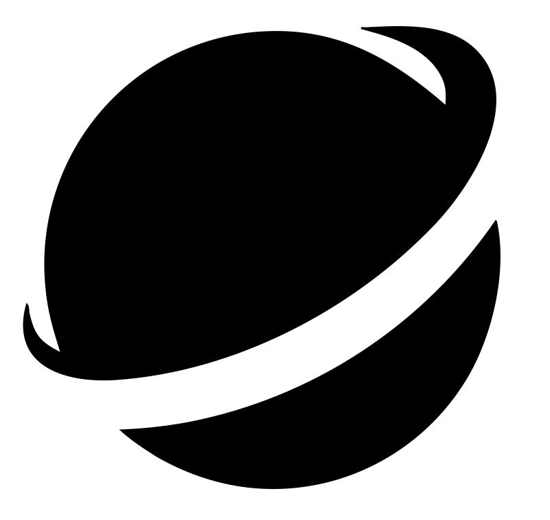 Negative Space Planet Ring Crest