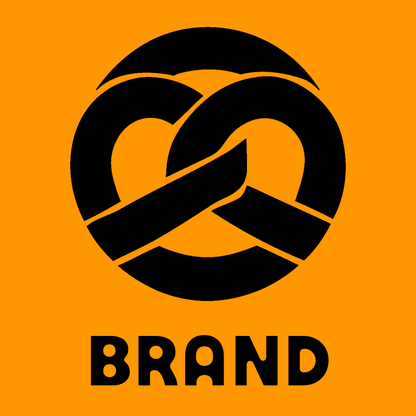 Negative Space Pretzel Circle Badge preview