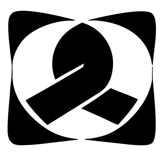 Negative Space Pretzel Knot Icon