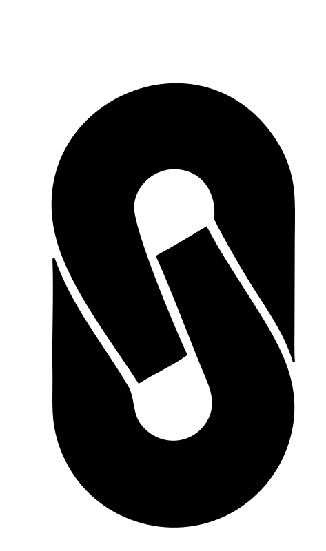 Negative Space Pretzel Pill Badge