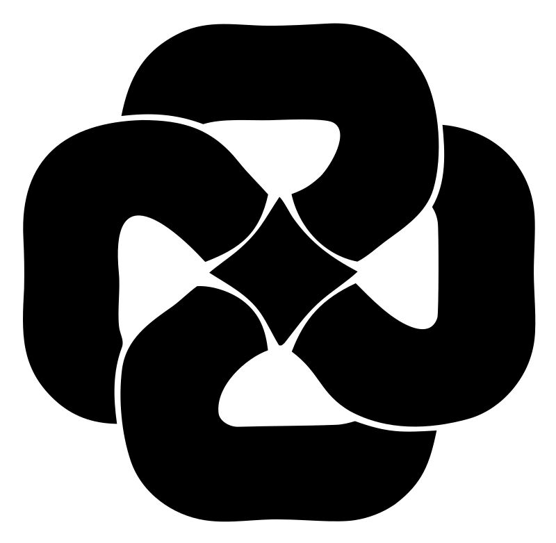 Negative Space Pretzel Rosette Mark