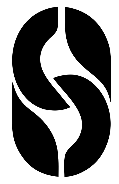 Negative Space Pretzel S Mark