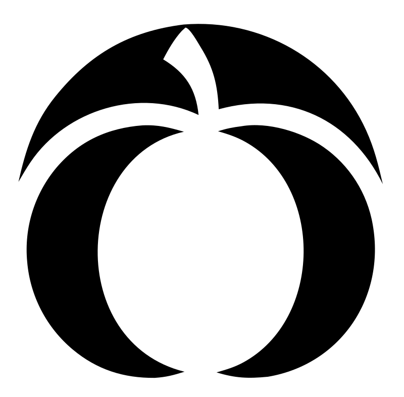 Negative Space Pumpkin Circle Mark