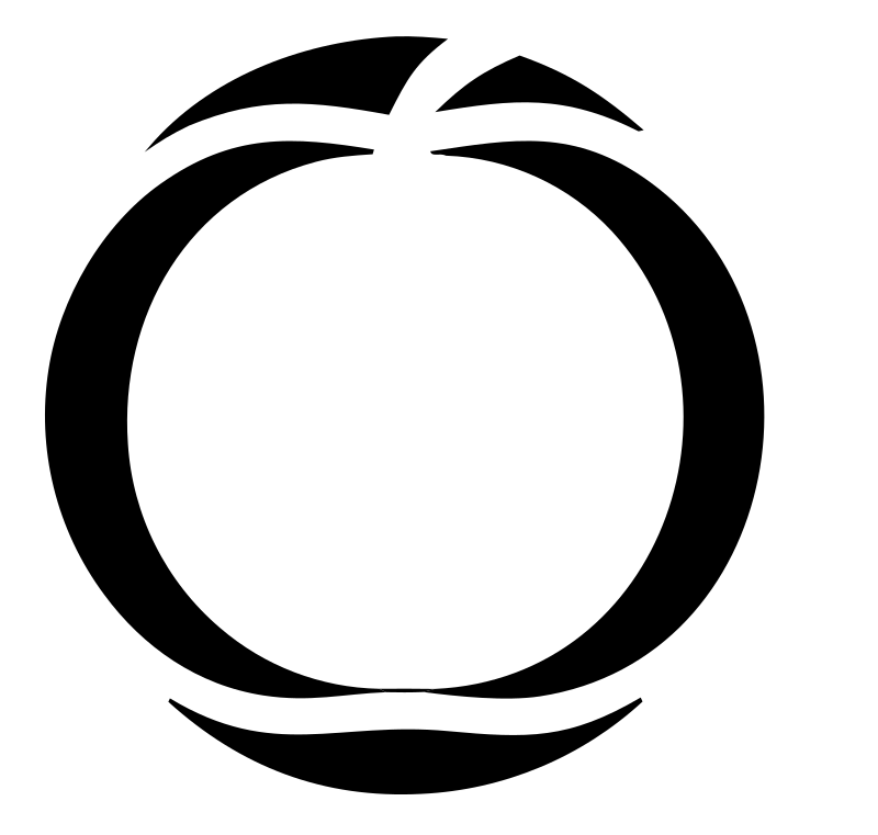 Negative Space Pumpkin Round Mark