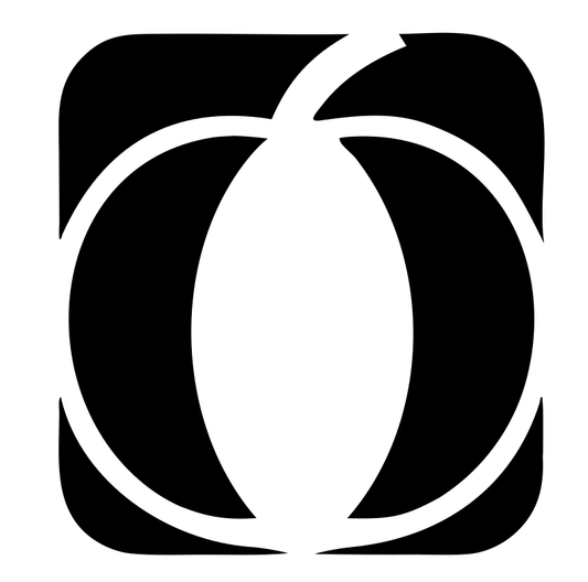 Negative Space Pumpkin Square Icon