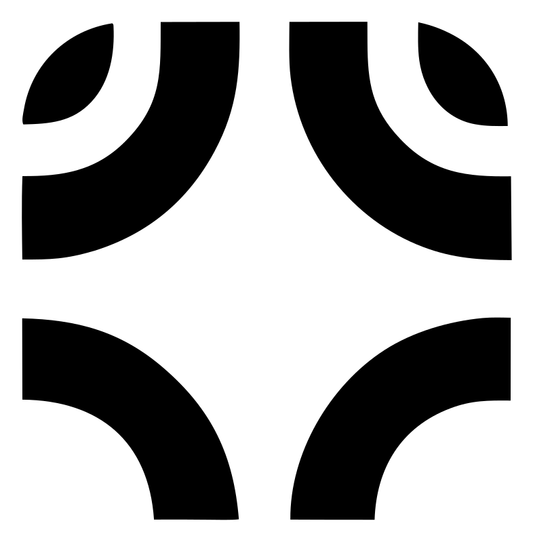 Negative Space Quarter Arc Mark