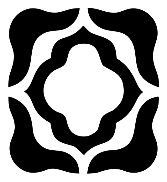 Negative Space Quatrefoil Tile Mark