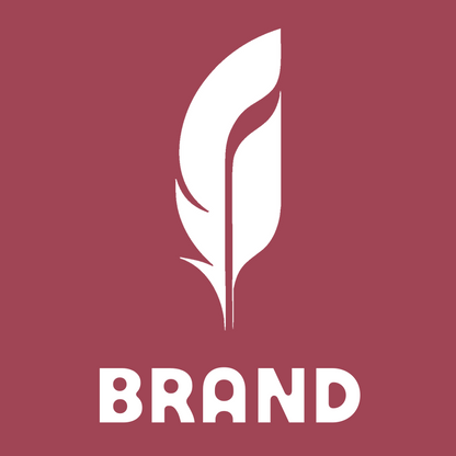 Negative Space Quill Writing Logo preview
