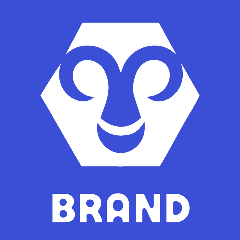 Negative Space Ram Face Crest preview