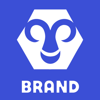 Negative Space Ram Face Crest preview