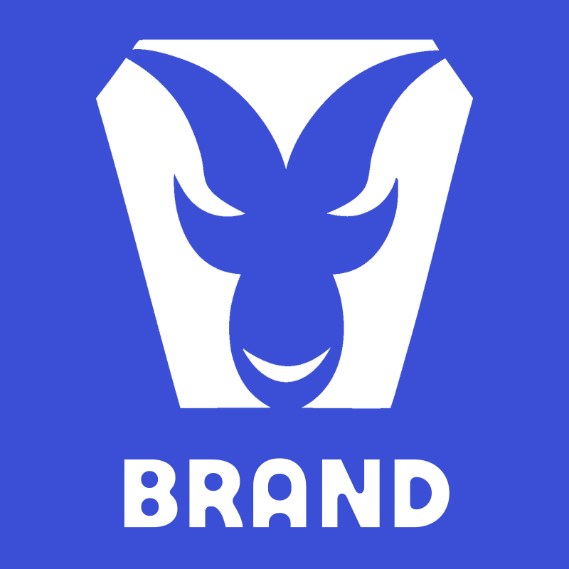 Negative Space Ram Face Crest preview