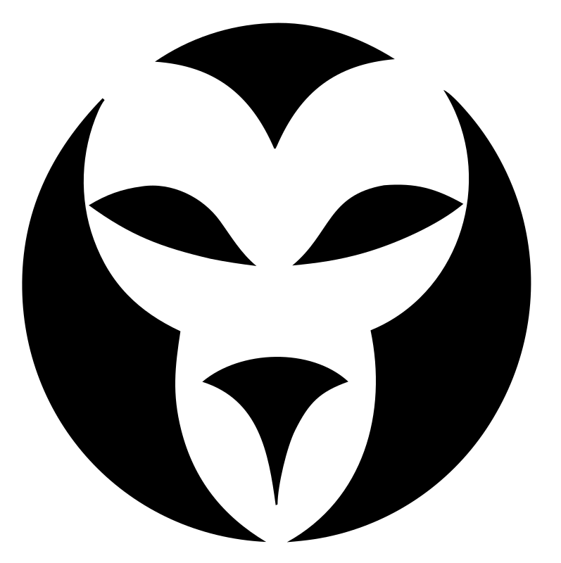 Negative Space Ram Mask Icon
