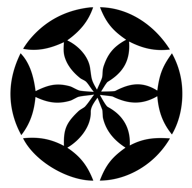 Negative Space Rosette Circle Mark
