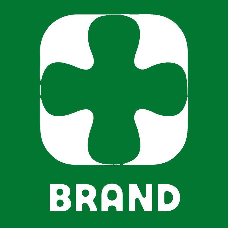 Negative Space Rounded Cross Badge preview