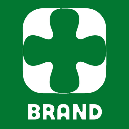 Negative Space Rounded Cross Badge preview