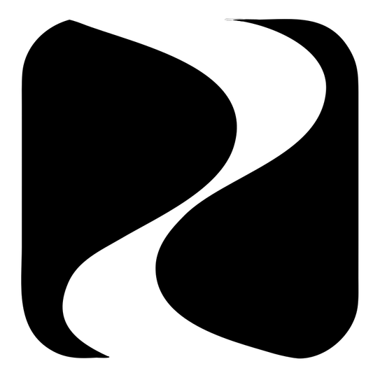 Negative Space S-Curve Yoga Logo