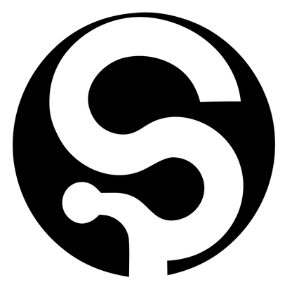 Negative Space S Letter Badge
