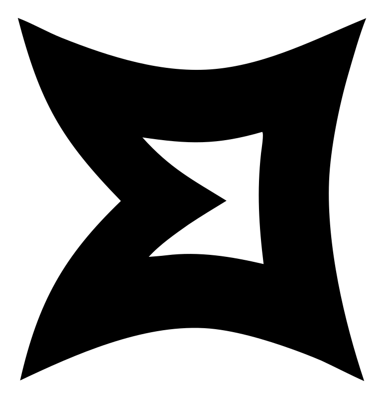 Negative Space Sagittarius Star Mark