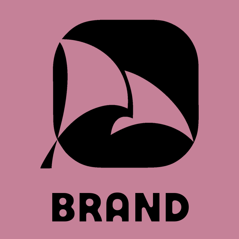 Negative Space Sailboat Wave Badge preview