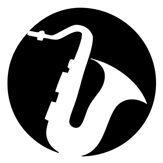 Negative Space Saxophone Circle Mark