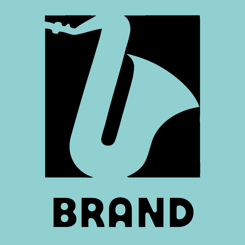 Negative Space Saxophone Cropped Crest preview