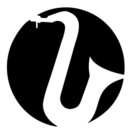 Negative Space Saxophone Disk Emblem