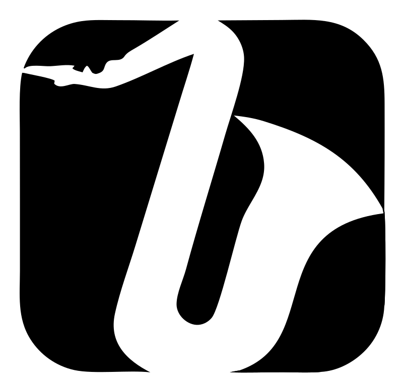 Negative Space Saxophone Rounded Badge